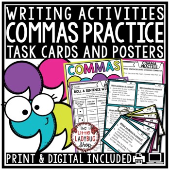 Writing Commas Rules Worksheets Commas in a Series, Letter Writing 3rd 4th Grade-1