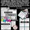 Writing Commas Rules Worksheets Commas in a Series, Letter Writing 3rd 4th Grade-3