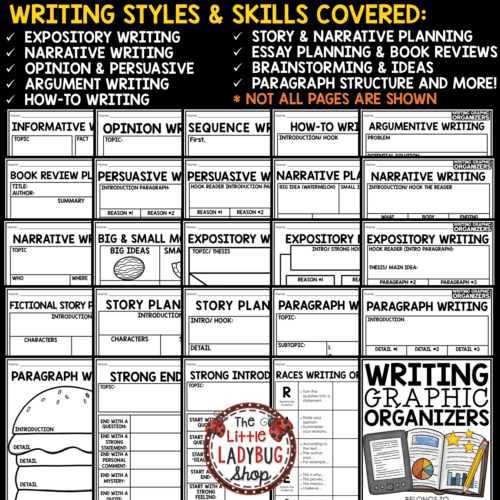 Opinion Expository Writing Graphic Organizers Personal Narrative - The ...