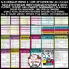 Literacy ELA Fast Early Finishers Activities Choice Boards Menu 3rd 4th Grade GT