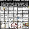 Back to School Activities 4th Grade All About Me Beginning of the Year - Image 2
