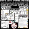 Back to School Activities 4th Grade All About Me Beginning of the Year - Image 3