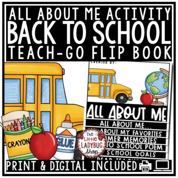 Back To School Writing Activity- All About Me Google Slides 3rd Grade, 4th Grade1