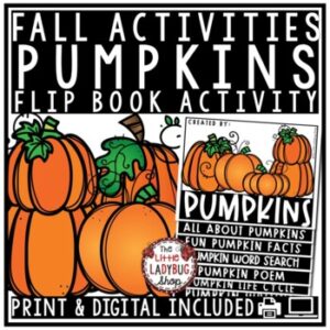 All About Pumpkins Flip Book- Fall Writing Activities Pumpkin Life Cycle1