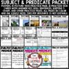 Grammar Complete Subject and Predicate Worksheet Activities 3rd 4th Grade - Image 2