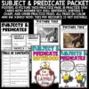 Grammar Complete Subject and Predicate Worksheet Activities 3rd 4th Grade - Image 3