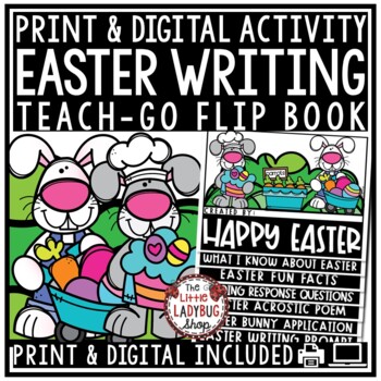 Spring Easter Writing Prompts Activities Flip Book, April Bulletin Board1