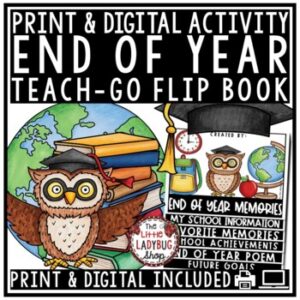 Reflection End of Year Writing Activity Memory Book 3rd, 4th Grade1
