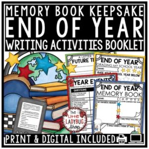 Memory Book End of Year Writing Activities 3rd, 4th, 5th Grade1