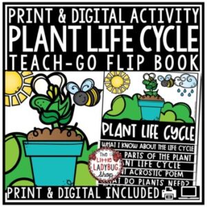 Parts of Plant Life Cycle Writing Prompt, Spring Activities Flip Book