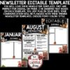 Woodland Animals Owl Theme Classroom Monthly Weekly Newsletter Template Editable