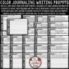 Creative Coloring Journal Writing Prompts 3rd 4th Grade, Quick Writes Published - Image 2