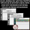 Creative Coloring Journal Writing Prompts 3rd 4th Grade, Quick Writes Published - Image 3