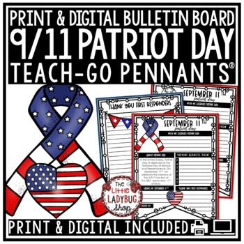 September 11th Activities, Patriot Day September 11 Writing Pennants1