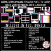 Bright Black Chalkboard Classroom Decor Theme Newsletter Template Editable - Image 2