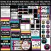 Bright Black Chalkboard Classroom Decor Theme Newsletter Template Editable - Image 3