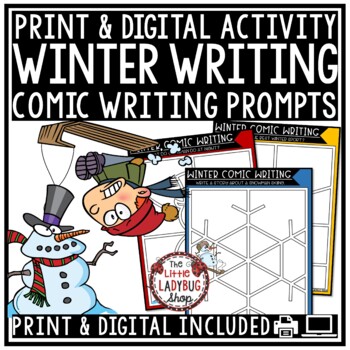 Creative Comics Digital Winter Writing Prompts 3rd- 4th Grade Distance Learning1