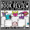 Seasonal Book Review Template Bulletin Board & Digital Book Report Google Slides1