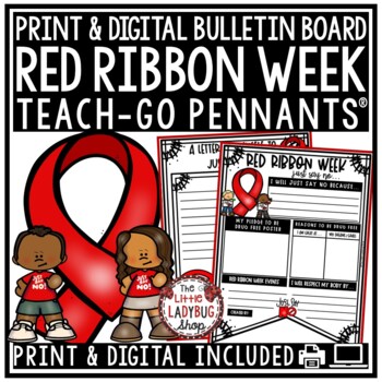 Red Ribbon Week Activity- Pledge to Just Say No! Teach- Go Pennants