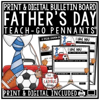 Father's Day Writing Activities Bulletin Board for Google Slides1