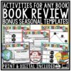 Book Review Report Templates Back to School Fall Reading Response Comprehension-1