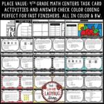 Digital Place Value & Comparing Numbers 4th Grade TEKS 4.2B 4.2A Word ...