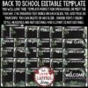 Farmhouse Decor Virtual Meet the Teacher Template Editable, Back to School Night - Image 2