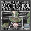 Modern Farmhouse Classroom Decor: Virtual Meet the Teacher Template Editable