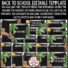 Virtual Meet the Teacher Template Editable: Back to School Modern Tropical Theme - Image 2