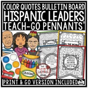 Hispanic Heritage Month Quotes Bulletin Board Pennants