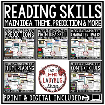 Reading Skills Main Idea, Theme, Context Clues, Predictions