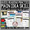 Reading Skills Main Idea, Theme, Context Clues, Predictions