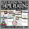 Reading Skills Main Idea, Theme, Context Clues, Predictions