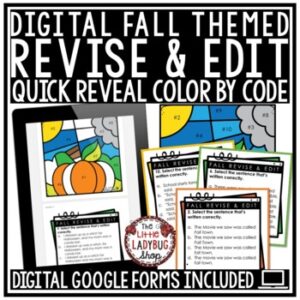 Quick Fall Color By Code Revise & Edit for Google Forms1