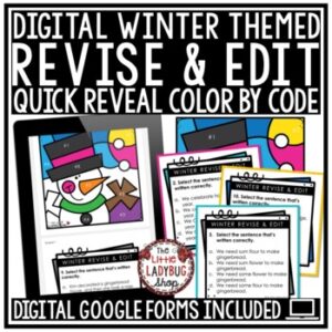 Quick Winter Color By Code Revise & Edit for Google Forms1