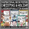 December Christmas Winter Posters Classroom Decor Bulletin