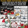 December Christmas Winter Posters Classroom Decor Bulletin