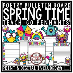 Spring Poetry Writing Bulletin Board