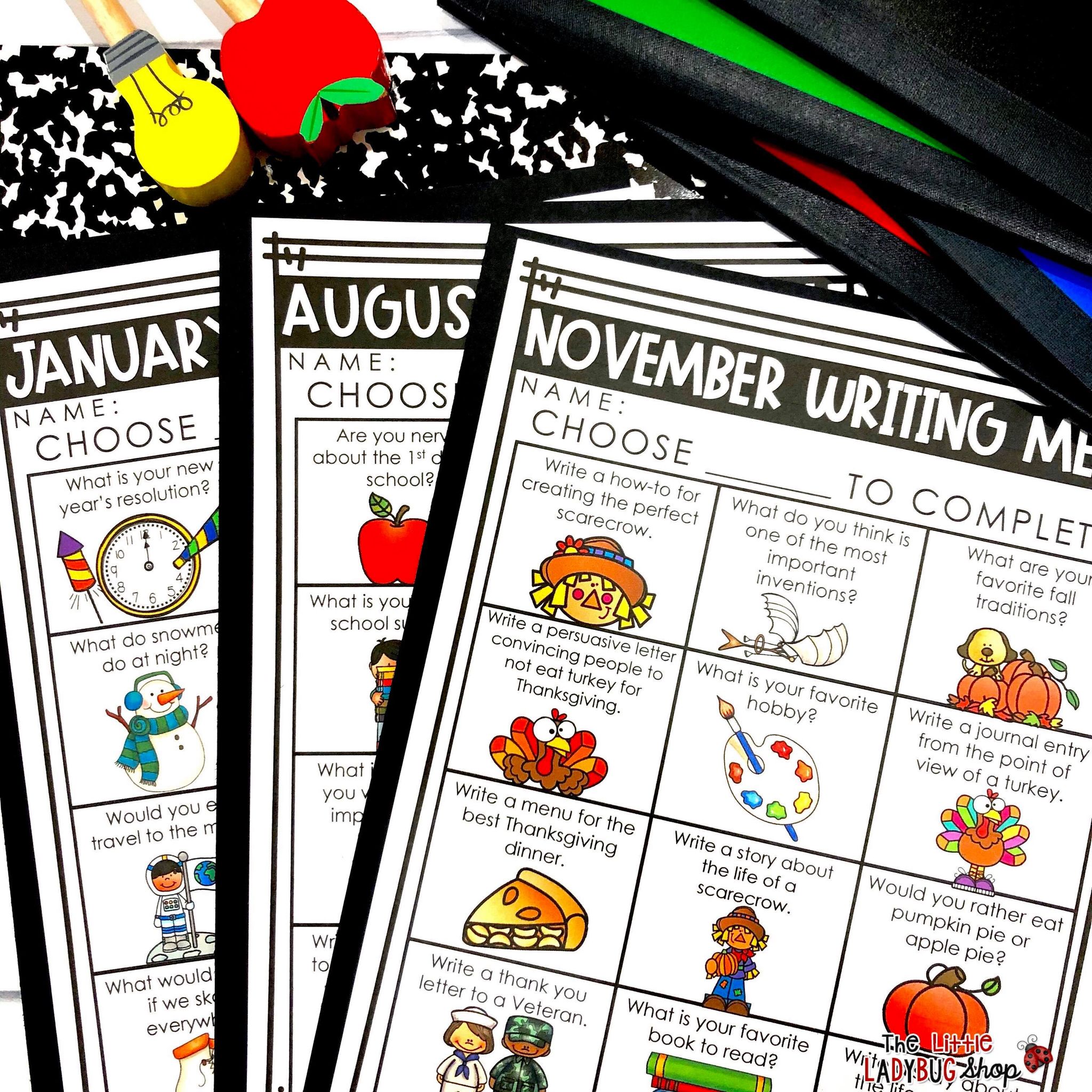 Choice Boards & Menus in the Upper Elementary Classroom