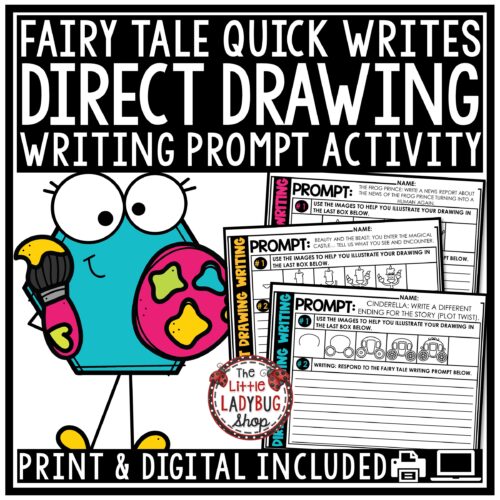 Fairy Tales Direct Drawing Writing Prompts 3rd 4th Grade