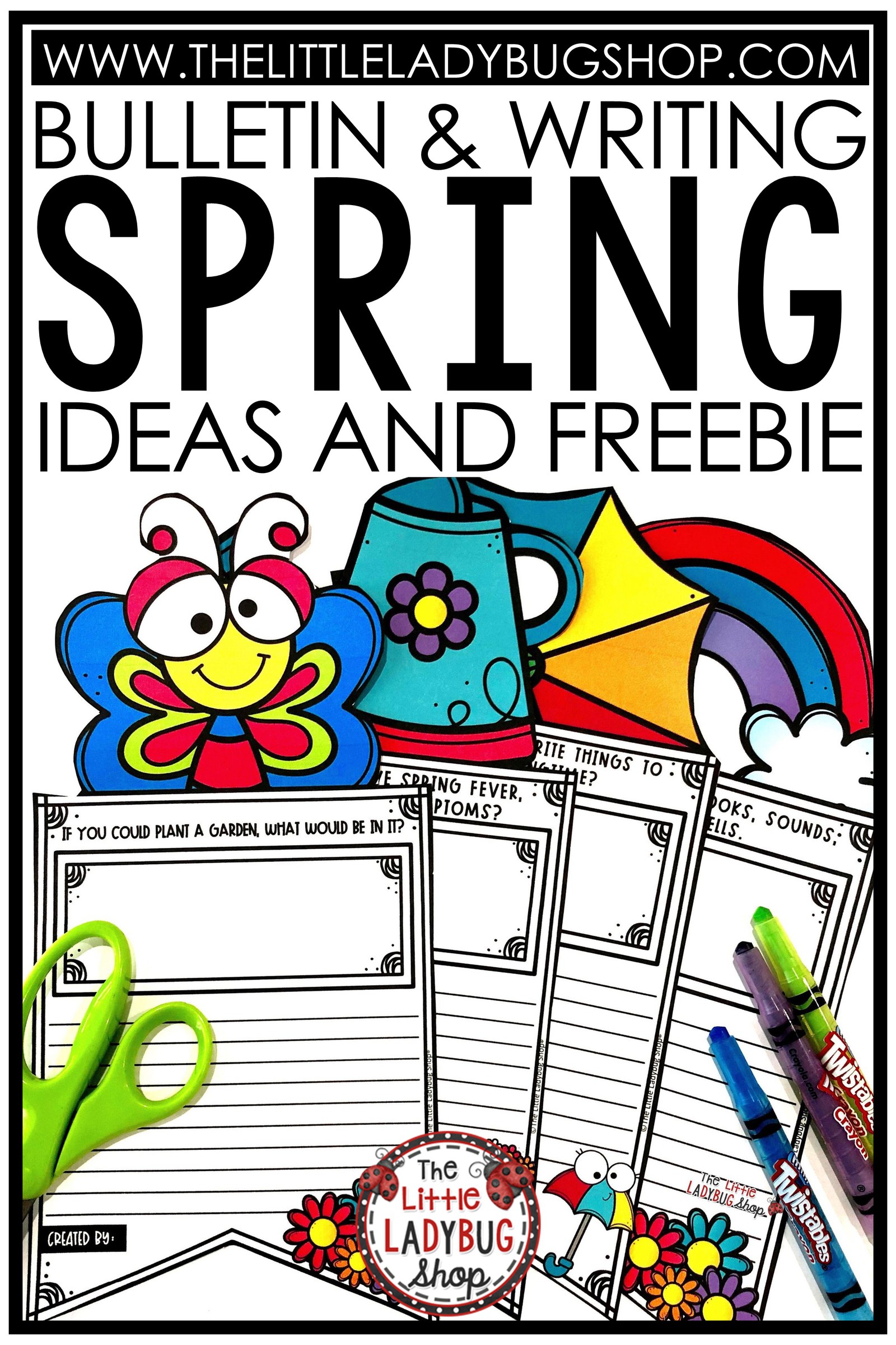 Spring Writing Bulletin Board Ideas The Little Ladybug Shop