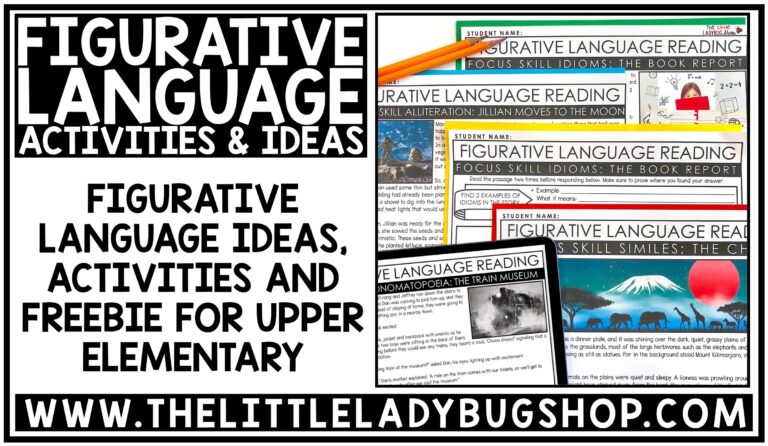 Figurative Language Activities for Upper Elementary Students
