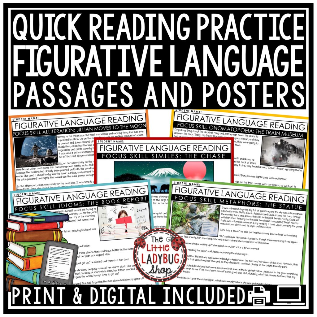 Figurative Language Activities for Upper Elementary Students