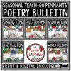 Fall, Spring, Winter, March April Poetry Writing Bulletin Board Acrostic Poems-1