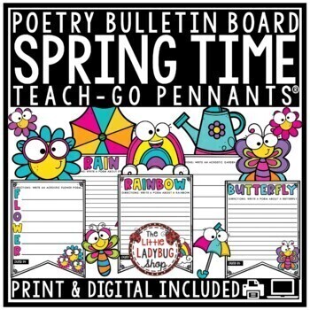 Fall, Spring, Winter, March April Poetry Writing Bulletin Board Acrostic Poems-2