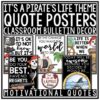 Pirate Theme Classroom Decor Quote Motivational Posters Door & Bulletin Board