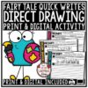 Quick Writes Writing Prompts Opinion Would you Rather, Fairy Tale Direct Drawing - Image 4