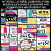 Bright & Black Theme Classroom Decor Motivational Posters Door & Bulletin Board - Image 2