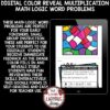 Reveal Multiplication Math Logic Word Problems Color By Code Google Form - Image 4