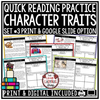 Quick Reading Practice Character Traits